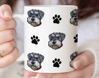 Miniature Schnauzer Mug, Miniature Schnauzer Gifts for Women, Mini Schnauzer Dog Moms, Dads and Owners, Ceramic 11oz and 15oz Coffee Cup