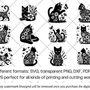 Pakiet SVG z motywem kwiatowym i sylwetką botaniczną Cricut (png, pdf) zdjęcie 10
