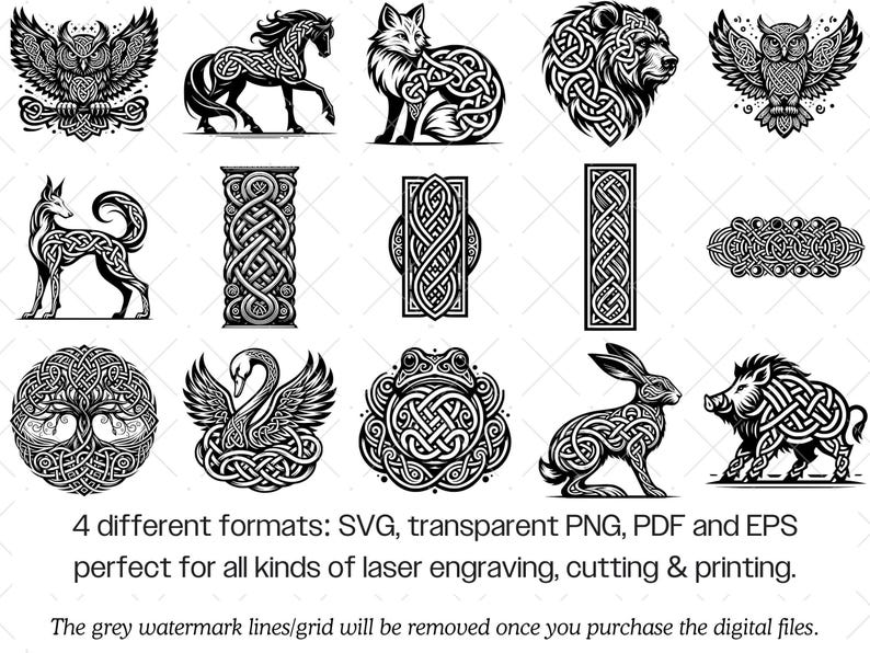 Celtic Knot SVG Bundle · Irish Knotwork Symbol Clipart PNG · Cricut image 7