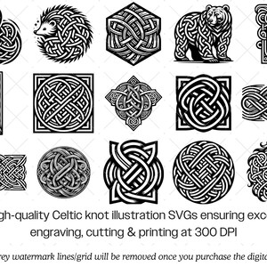 Celtic Knot SVG Bundle · Irish Knotwork Symbol Clipart PNG · Cricut image 2