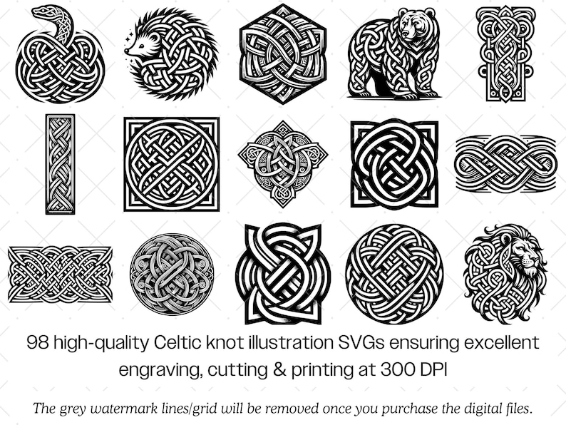 Celtic Knot SVG Bundle · Irish Knotwork Symbol Clipart PNG · Cricut image 2