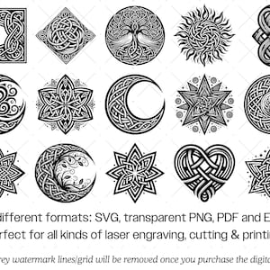 Celtic Knot SVG Bundle · Irish Knotwork Symbol Clipart PNG · Cricut image 8