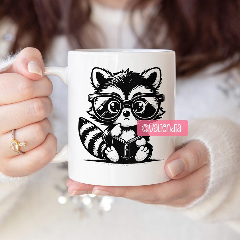Raccoon SVG Bundle · Funny Baby Animal Clipart PNG · Cricut Files image 6