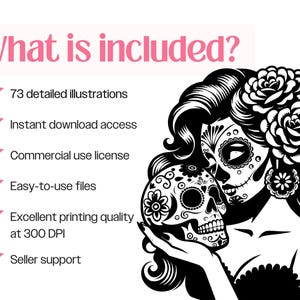 Sugar Skull SVG Bundle · Day of the Dead Mexican Clipart PNG · Cricut image 11