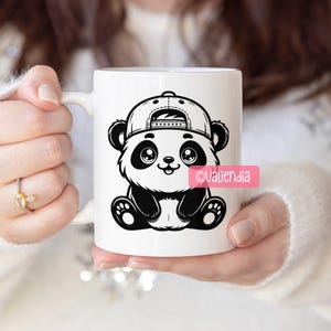Panda SVG Bundle · Whimsical Funny Cartoon Giant Clipart PNG · Cricut image 8