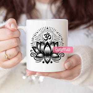 Lotus Blume SVG-Bundle · Yoga Buddha Om Heilige Clipart PNG · Cricut Bild 6