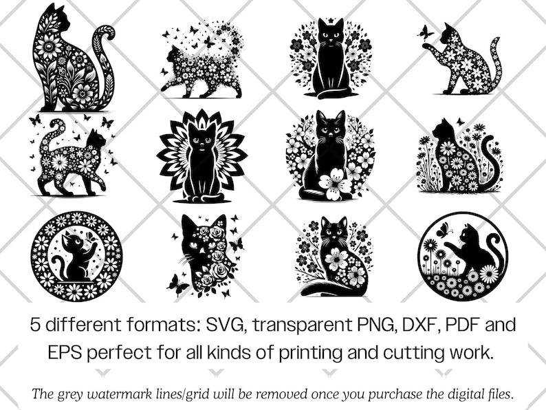 Pakiet SVG z motywem kwiatowym i sylwetką botaniczną Cricut (png, pdf) zdjęcie 9