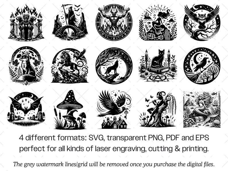 Magische wezens SVG · Fantasy Fairy Dryad clipart PNG · Cricut-bestanden afbeelding 8