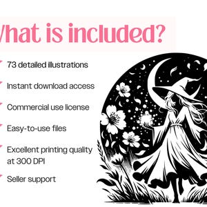 Witch SVG Bundle · Wiccan Pagan Witchcraft Clipart PNG · Cricut Files image 11