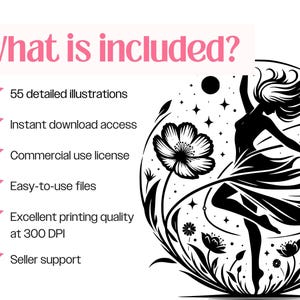 Magische wezens SVG · Fantasy Fairy Dryad clipart PNG · Cricut-bestanden afbeelding 10