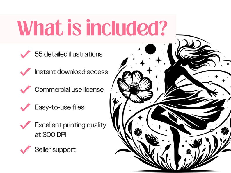 Magische wezens SVG · Fantasy Fairy Dryad clipart PNG · Cricut-bestanden afbeelding 10