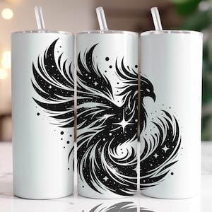 Paquete de archivos SVG de Phoenix · Imágenes prediseñadas PNG del ave de fuego mitológica · Archivos para Cricut imagen 10
