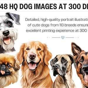 Dog Clipart Bundle · Puppy Breed Canine Clipart PNG · Cricut Files bild 2