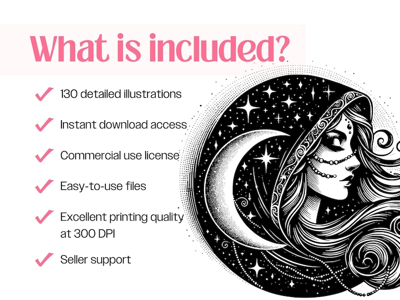 Celestial Boho SVG Bundle · Magical Wiccan Clipart PNG · Cricut image 10
