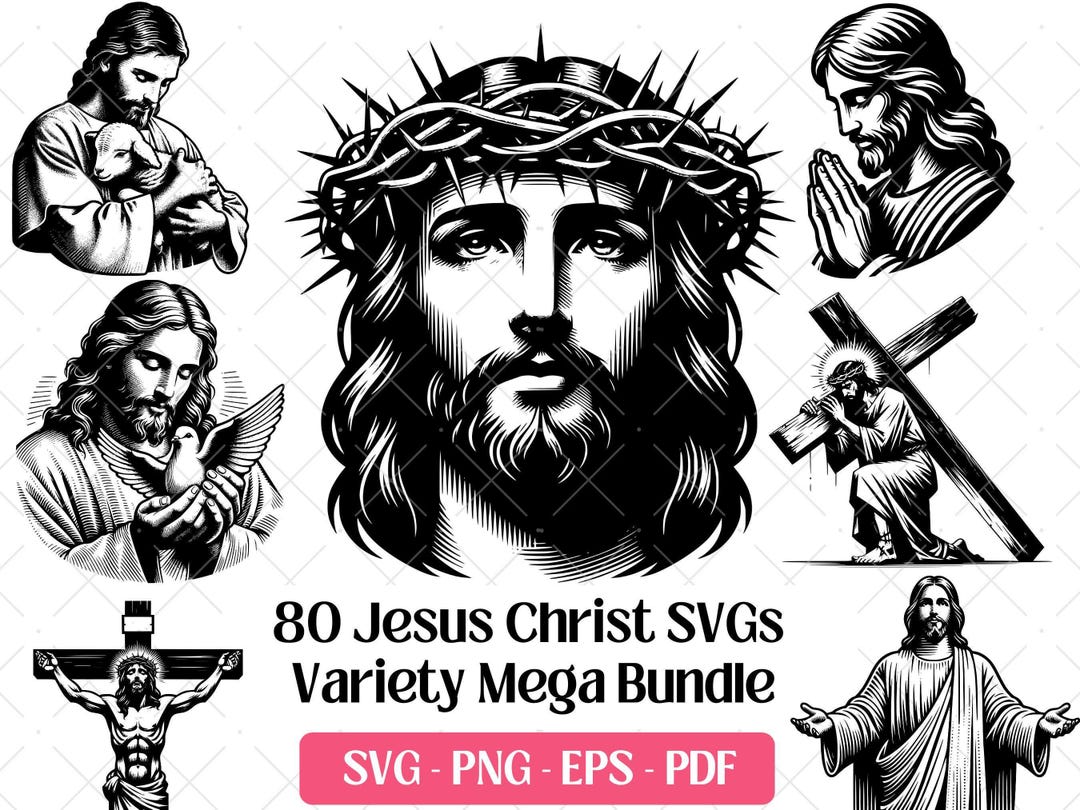 Jesus Christ SVG Bundle · Christian Faith Clipart PNG · Cricut Files - Etsy