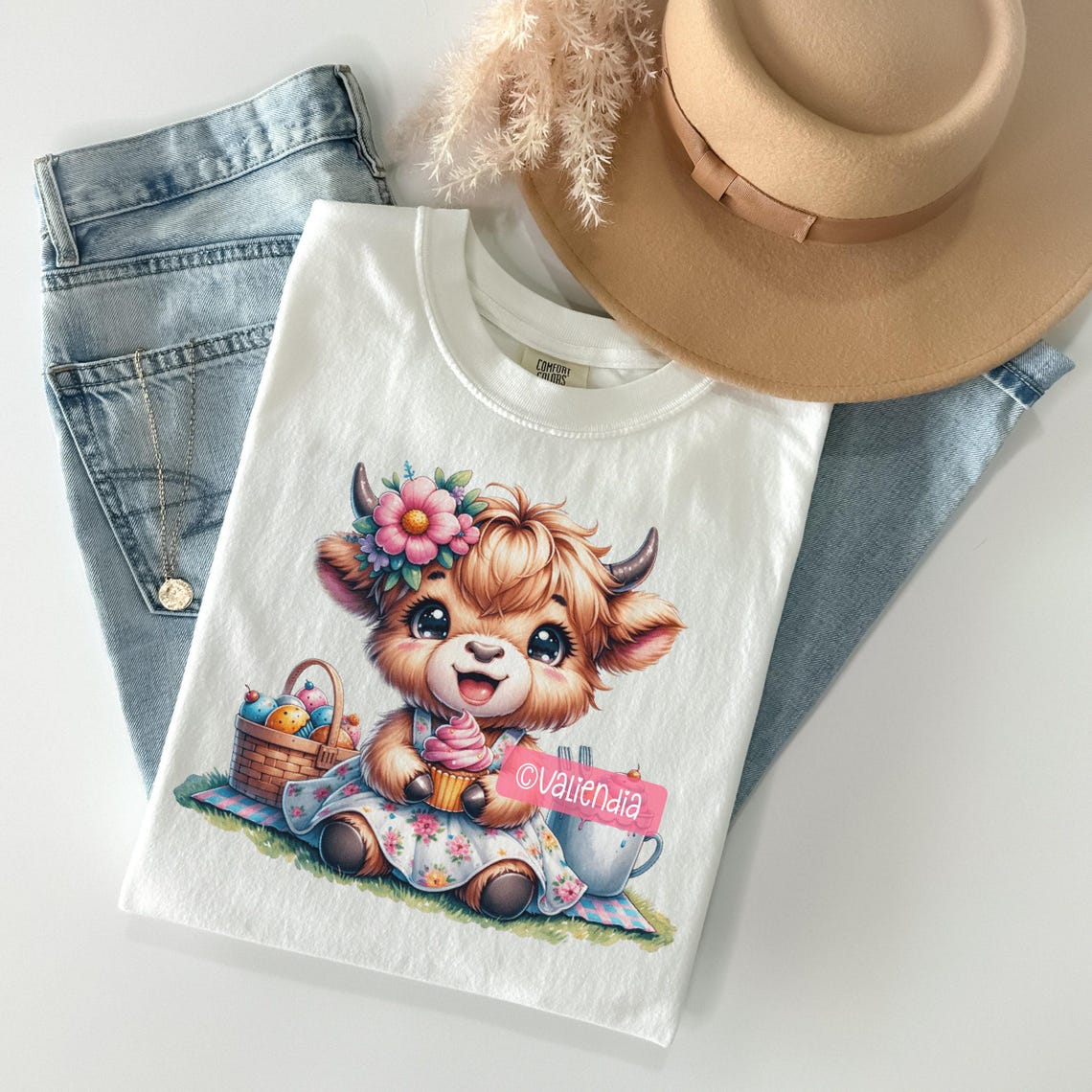 Watercolor Highland Cow PNG Bundle · Baby Farm Animal Sublimation ...