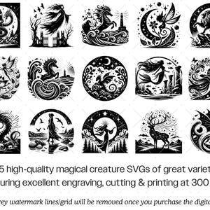 Magische wezens SVG · Fantasy Fairy Dryad clipart PNG · Cricut-bestanden afbeelding 3