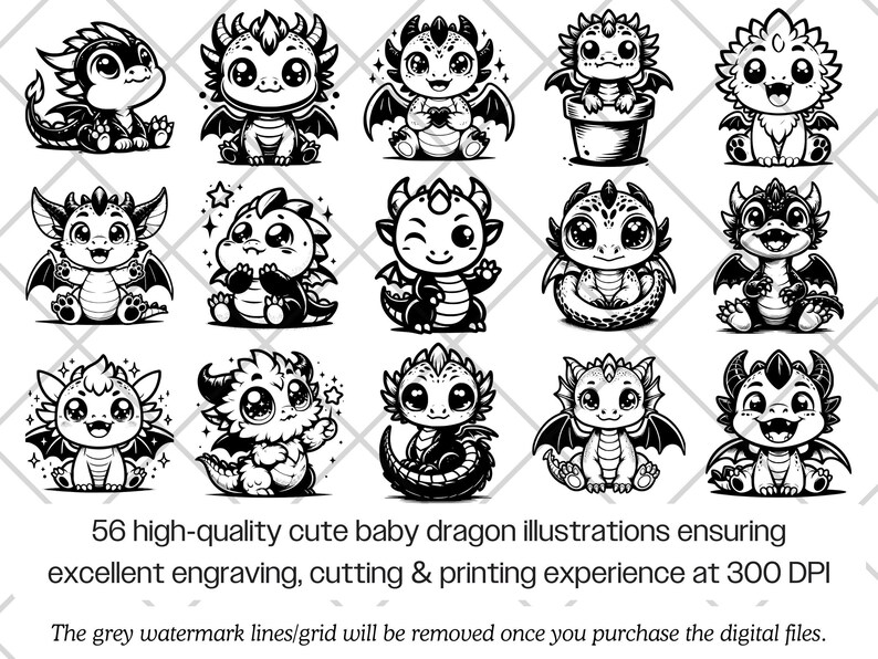 Baby Dragon SVG Bundle · Funny Cartoon Animal Clipart PNG · Cricut - Etsy