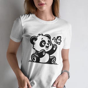 Panda SVG Bundle · Whimsical Funny Cartoon Giant Clipart PNG · Cricut image 6