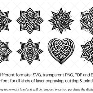 Celtic Knot SVG Bundle · Irish Knotwork Symbol Clipart PNG · Cricut image 10