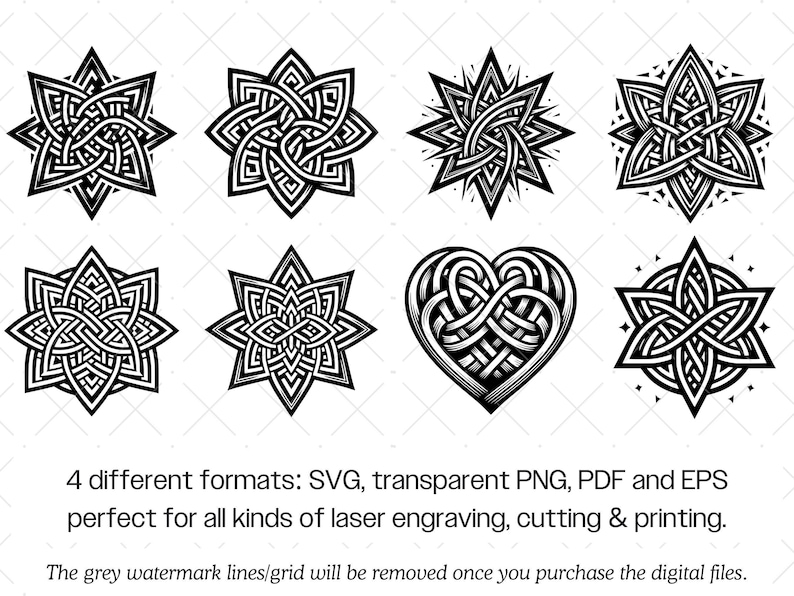 Celtic Knot SVG Bundle · Irish Knotwork Symbol Clipart PNG · Cricut image 10