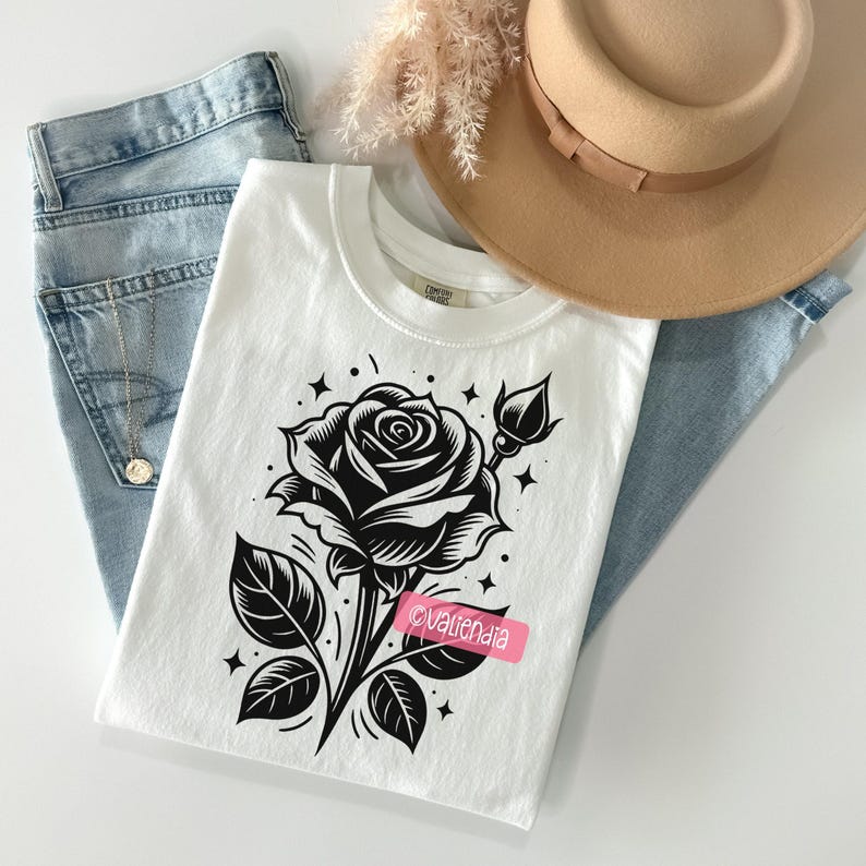 Rose SVG Bundle · Floral Botanical Vintage Garden Clipart PNG · Cricut ...