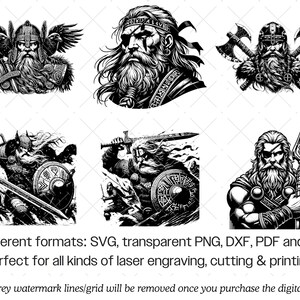 Odin SVG Bundle · Viking Norse Mythology God Clipart PNG · Cricut image 9