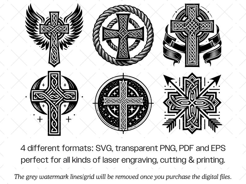 Celtic Cross SVG Bundle · Irish Knotwork Religious Christian Celtic ...