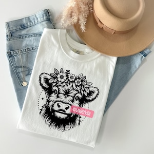 Highland Cow SVG Bundle, Baby Farm Animal Clipart PNG PDF Cricut Files image 2