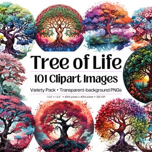 Tree of Life PNG Bundle · Celtic Norse Yggdrasil Sacred Symbol Clipart