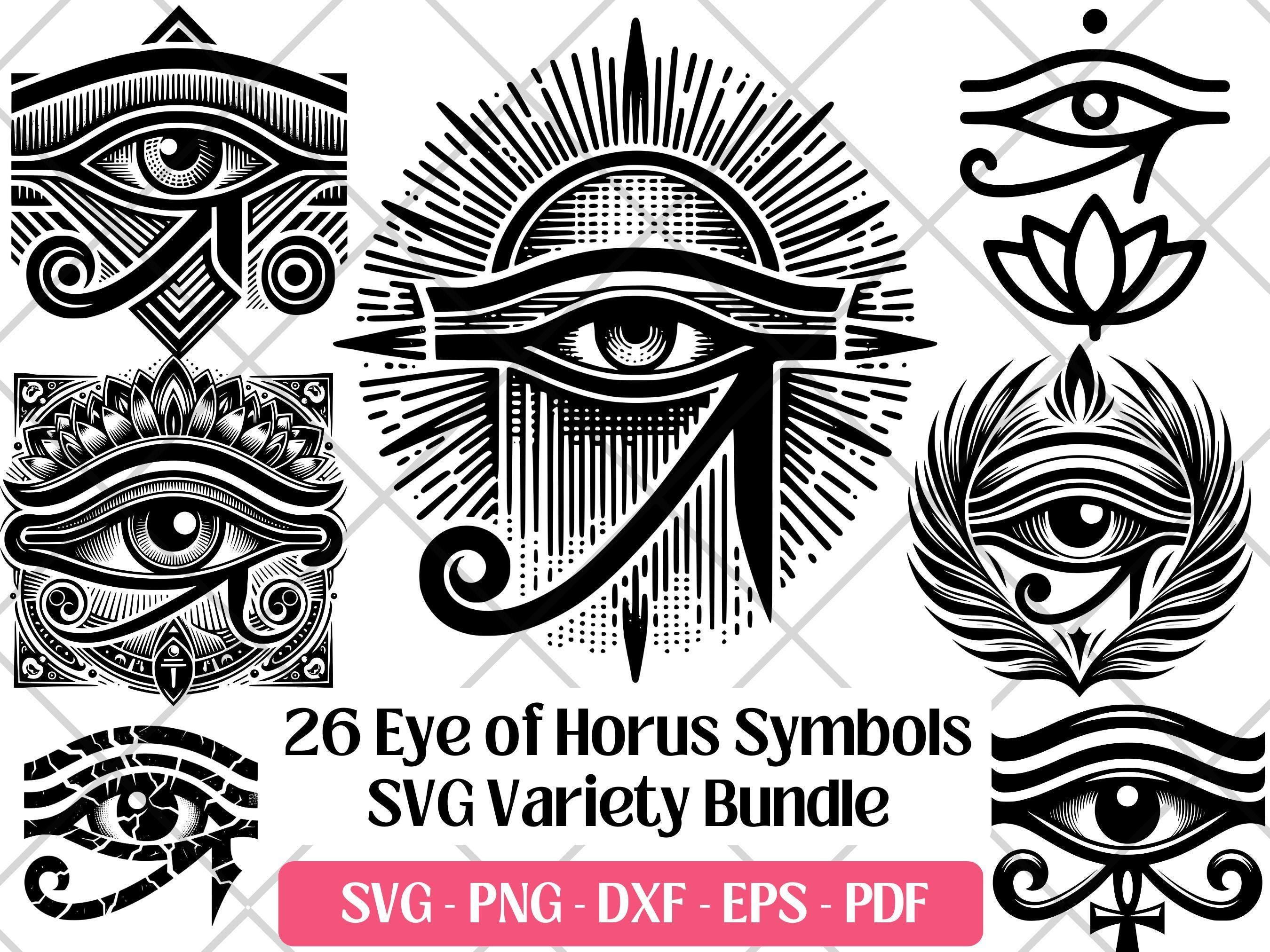 Eye of Horus SVG Bundle · Egyptian Mythology Clipart PNG · Cricut - Etsy