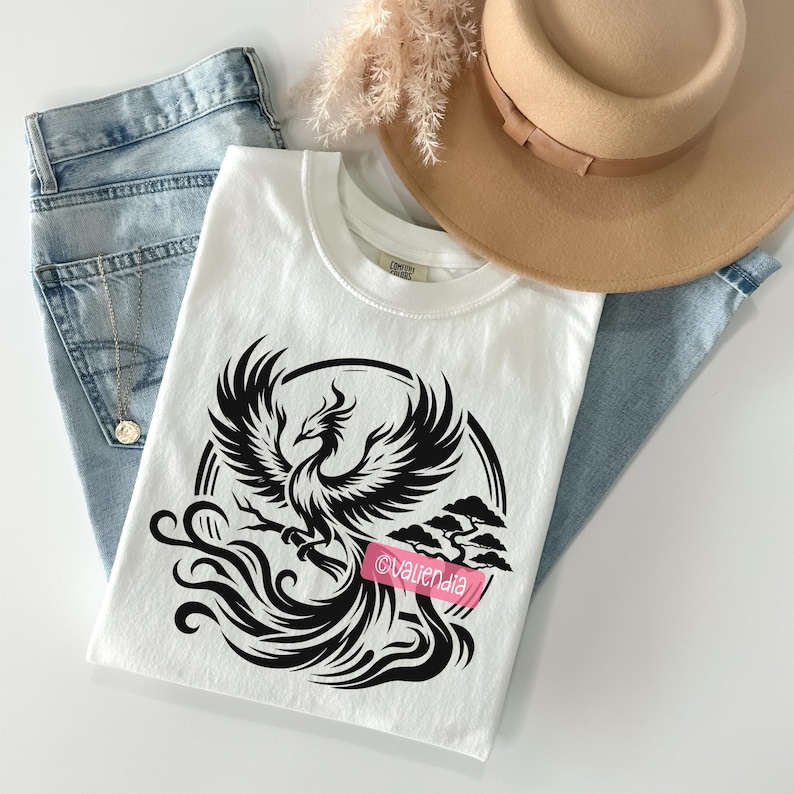 Paquete de archivos SVG de Phoenix · Imágenes prediseñadas PNG del ave de fuego mitológica · Archivos para Cricut imagen 2