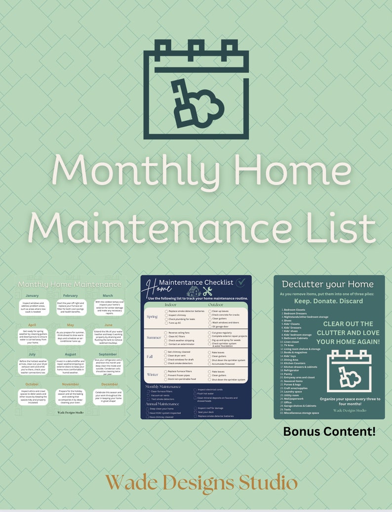 monthly-home-maintenance-list-real-estate-etsy
