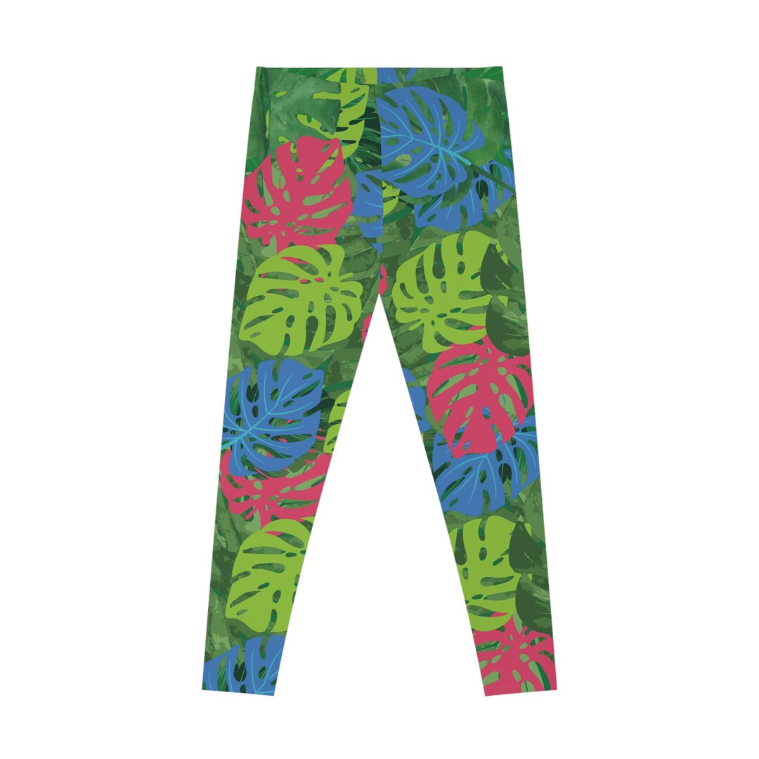 Tropical Hawaiian Floral Print Women's Leggings