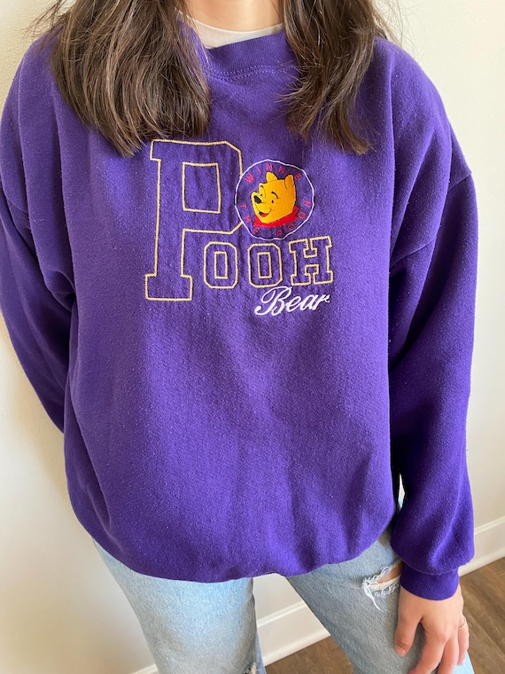 Vintage Purple Disney Winnie the Pooh Crewneck - image 1