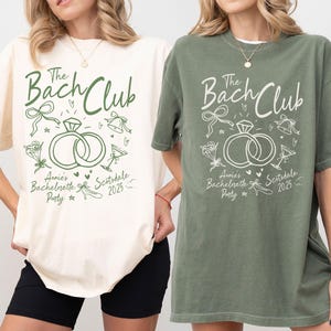 Custom Bachelorette Party Shirt: The Bach Club, Comfort Colors