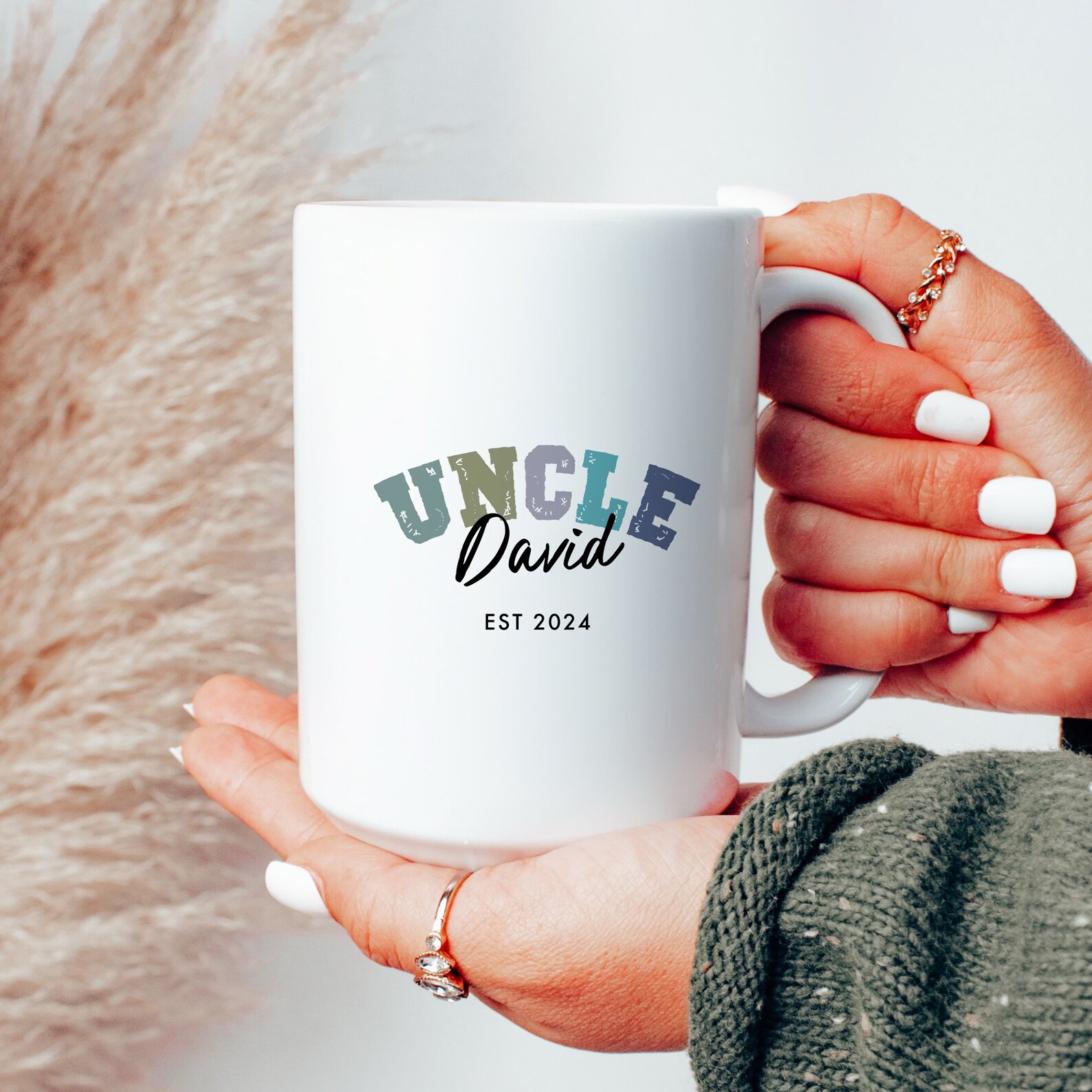 Custom Pregnancy Reveal Mug for New Aunt and Uncle, Aunt and Uncle ...