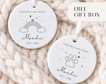 Personalized Dog Memorial Ornament, Pet Remembrance Gift, Pet Loss Gift