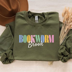 Custom Bookworm Sweatshirt, Book Lover Gift, Book Club Gift, Bookish Sweatshirt, Librarian Gift, Reader Gift, Reading Shirt, Teacher Gift