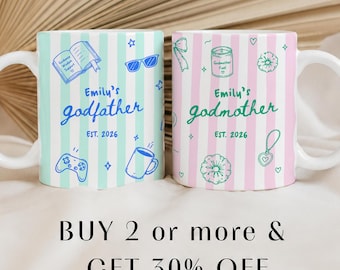 Personalized Godmother Proposal Gift, Godfather Proposal Mug, Godparents Proposal Mug, Godmother Godfather Gift, Pregnancy Announcement
