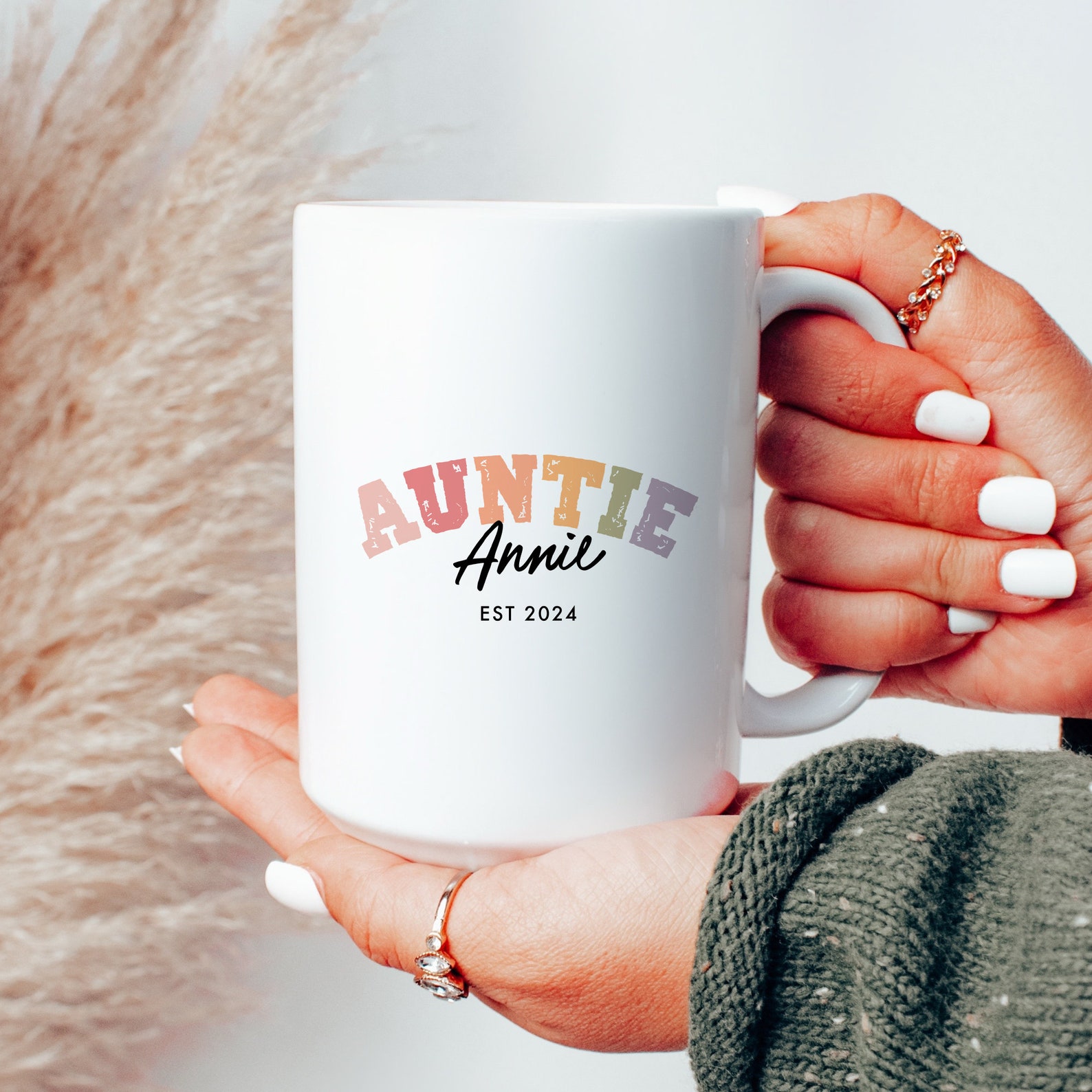 Custom Pregnancy Reveal Mug for New Aunt and Uncle, Aunt and Uncle ...