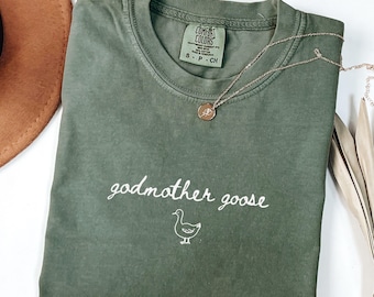 Funny Godmother Shirt, Cute Godmother Gift, Silly Goose Shirt, Godparent Gift, Godmother Tshirt, Godmama Shirts, Godmother Proposal