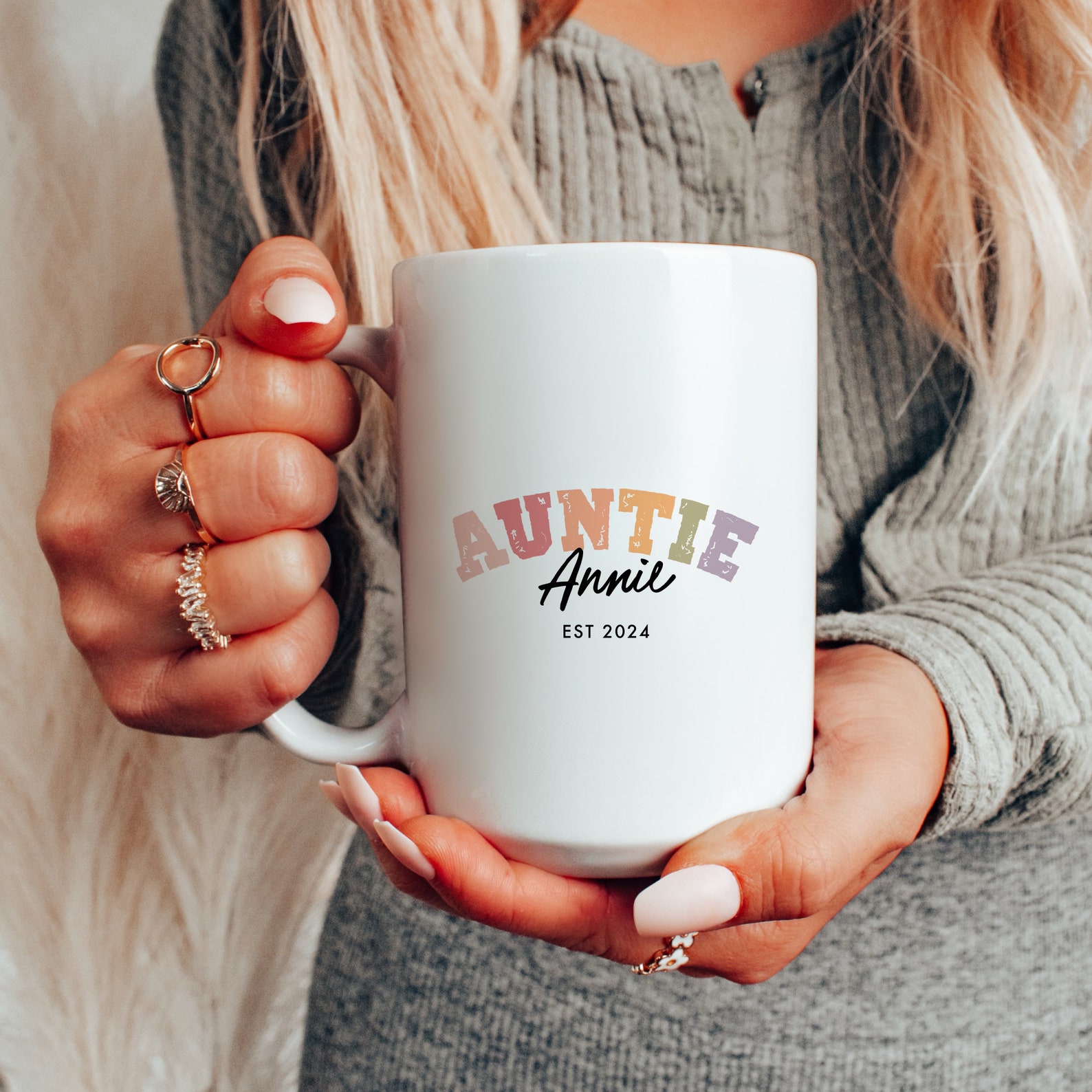 Custom Pregnancy Reveal Mug for New Aunt and Uncle, Aunt and Uncle ...