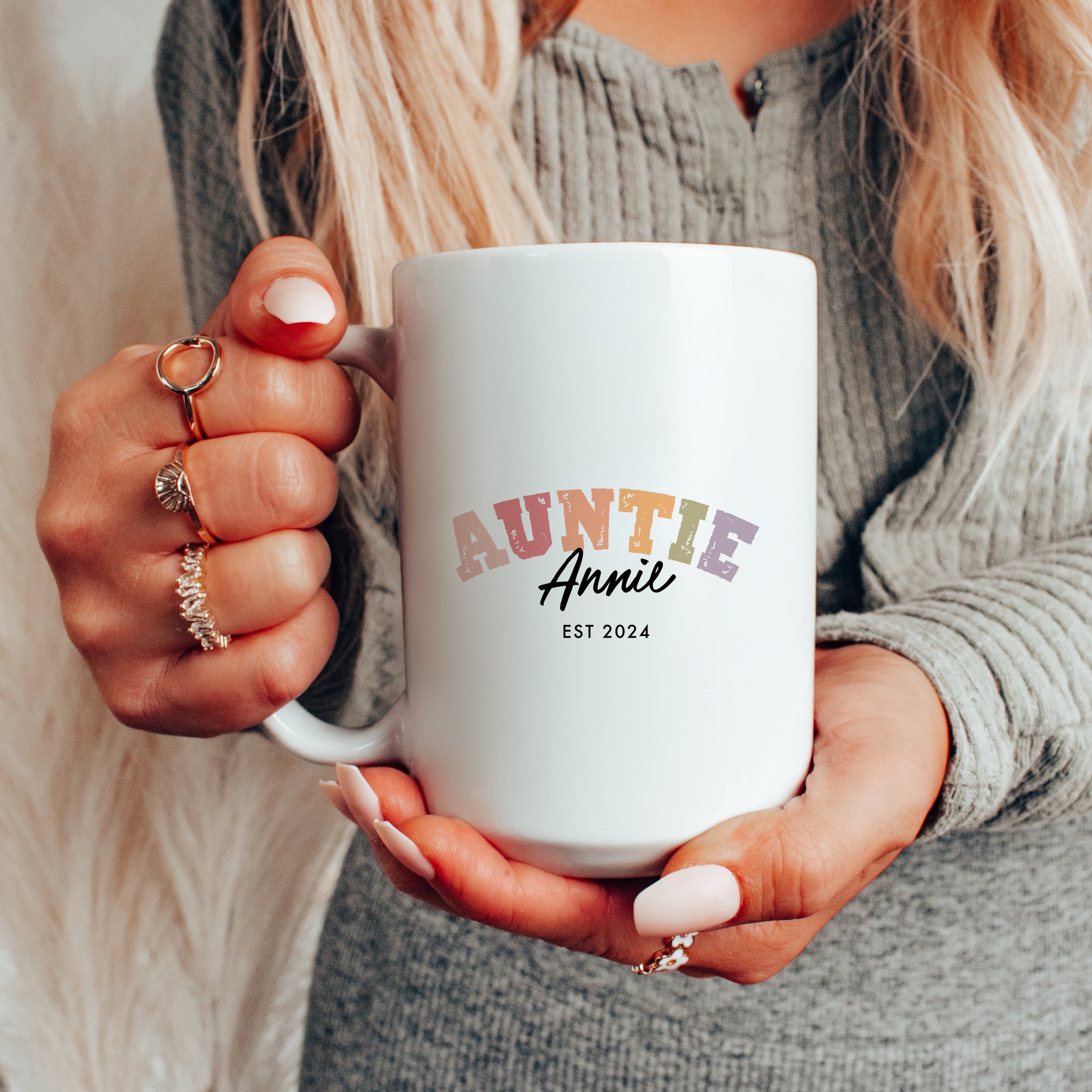 Custom Pregnancy Reveal Mug for New Aunt and Uncle, Aunt and Uncle ...