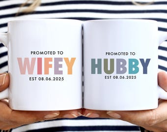 Personalized Mr & Mrs Coffee Mug, Husband and Wife Mugs, Mr and Mrs Mug, Custom Mr Mrs Coffee Mugs, New Bride and Groom Set, Valentines Gift