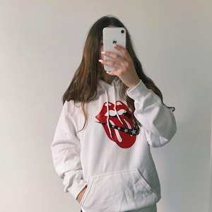 Pull à Capuche Homme The Rolling Stones Taille S - Gris Coton, état Excellent
