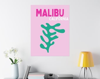 Malibu California Travel Poster