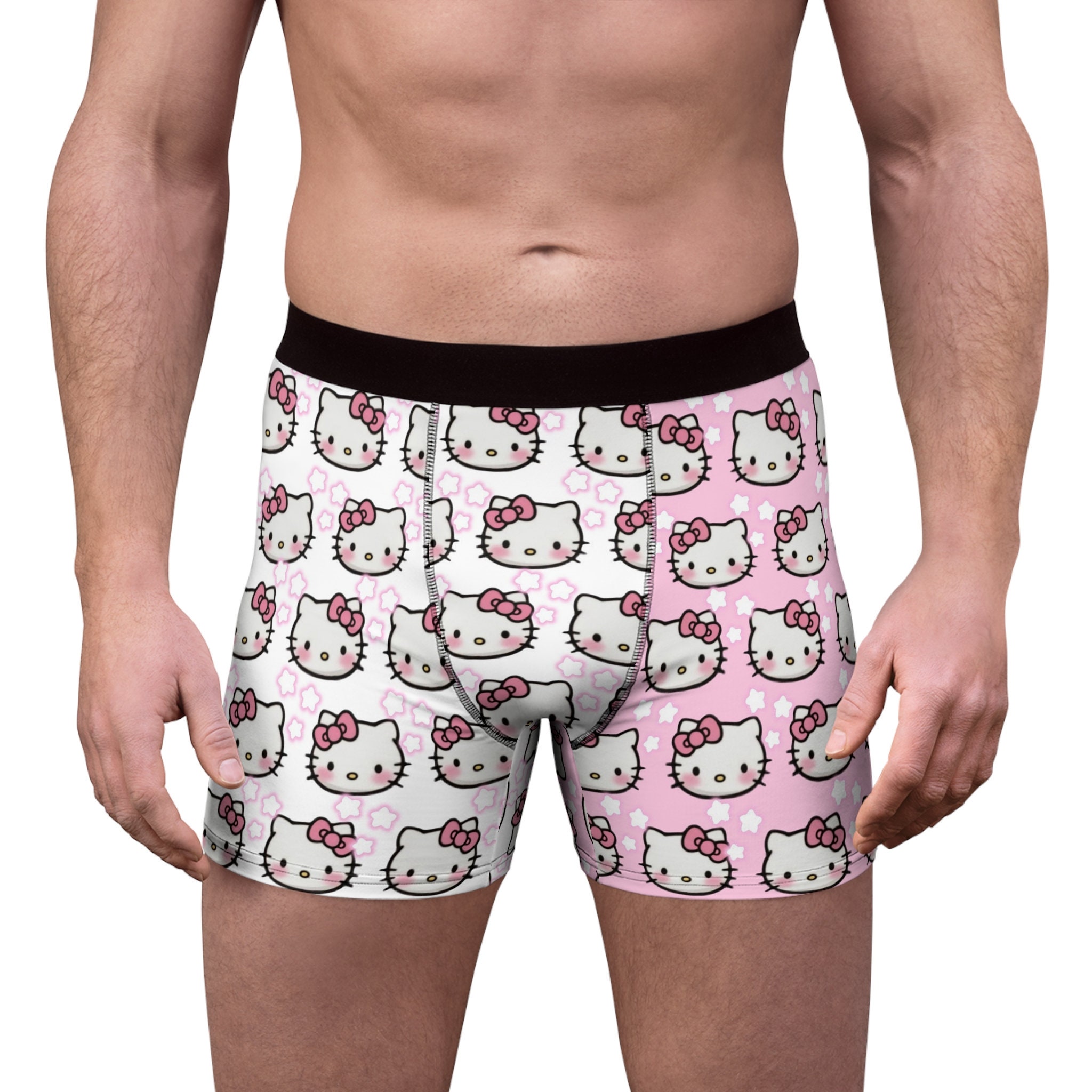 Hello Kitty Boxers Hello Kitty Boxer Briefs Sanrio Boxers Pink White ...