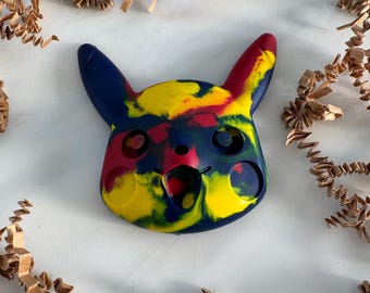 Pikachu Custom Crayons Party Favor, Gamer Kids Creative Birthday Goodie Bag Fillers, Sensory Coloring Gift Set