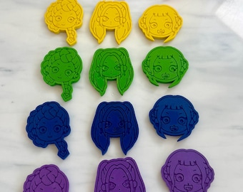 Kpop Demon Hunters Crayons Party Favors Huntrix Birthday Goodie Bag Fillers Custom Demon Character Gift Set Screen Free Activity